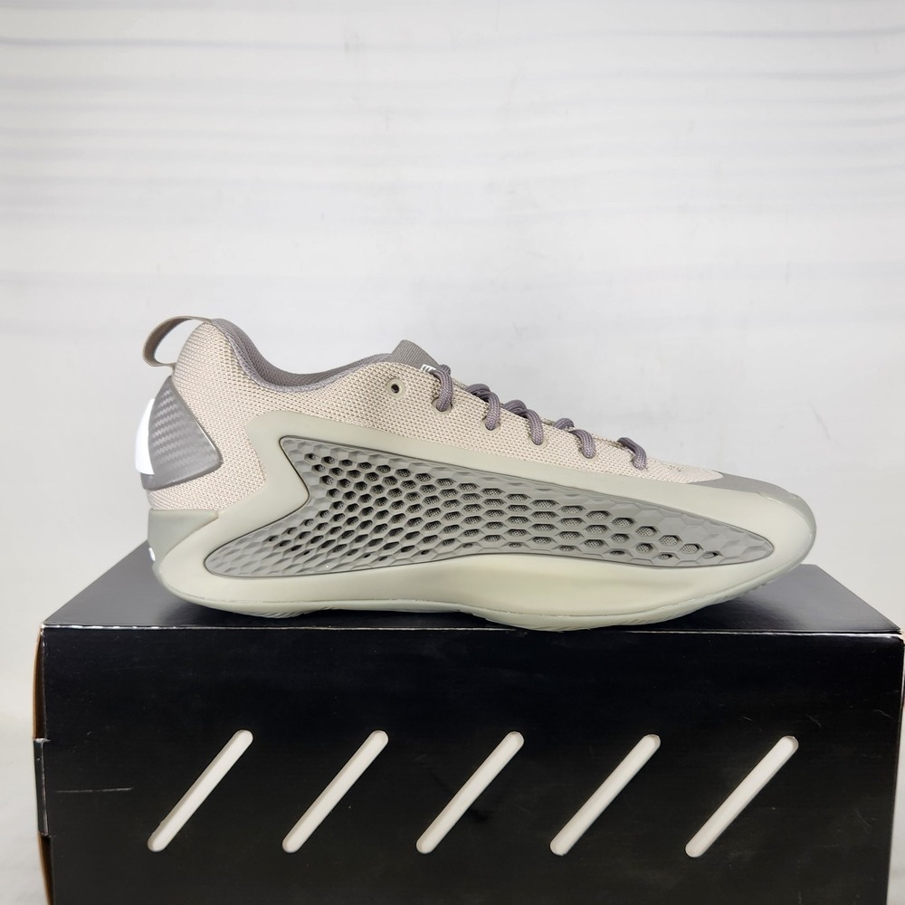 Adidas Anthony Edwards 1 Low Mens Size 10 Grey Basketball Sneakers JS1775